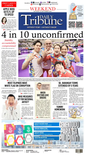 Cover of Daily Tribune (Philippines)