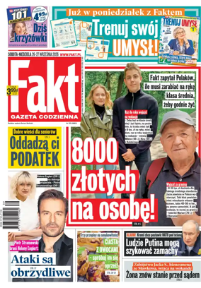 Cover of Fakt Gazeta Codzienna (Saturday)