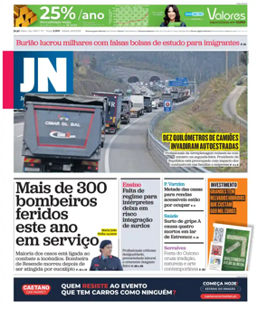 Cover of Jornal de Noticias