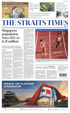 Cover of The Straits Times