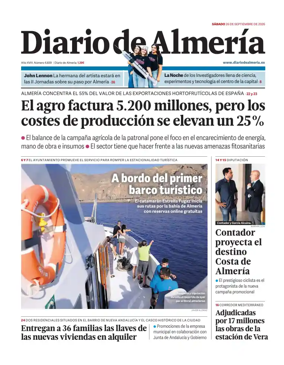 Cover of Diario de Almeria