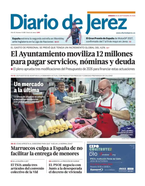 Cover of Diario de Jerez