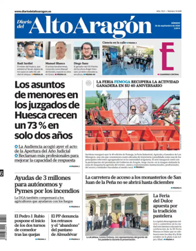 Cover of Diario del Alto Aragon