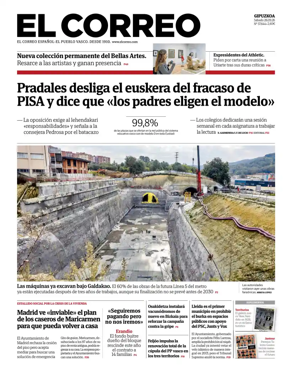 Cover of El Correo (Gipuzkoa)