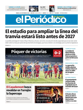 Cover of El Periodico Aragon