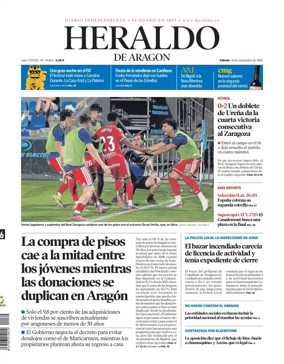 Cover of Heraldo de Aragon