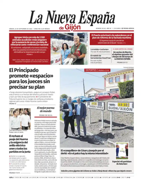 Cover of La Nueva Espana (Gijon)