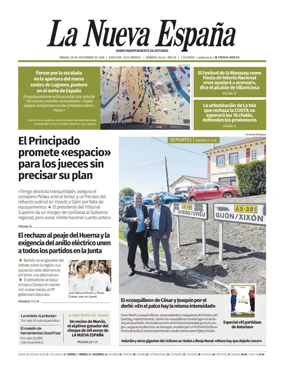 Cover of La Nueva Espana (Occidente)