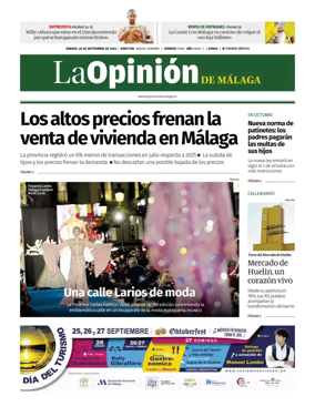 Cover of La Opinion de Malaga