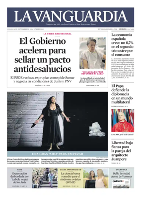 Cover of La Vanguardia
