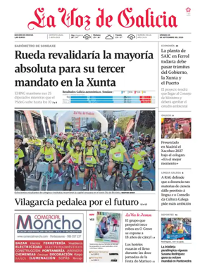 Cover of La Voz de Galicia (Arousa)