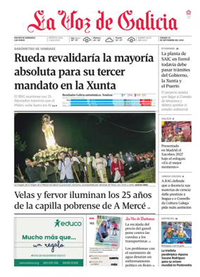 Cover of La Voz de Galicia (Barbanza)