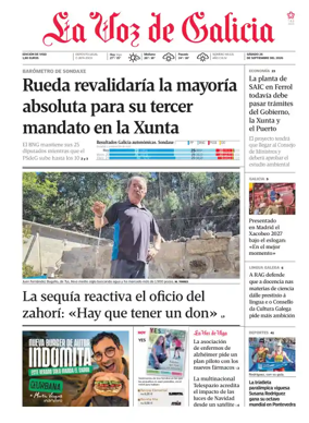 Cover of La Voz de Galicia (Vigo)