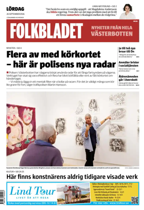 Cover of Folkbladet Vasterbotten