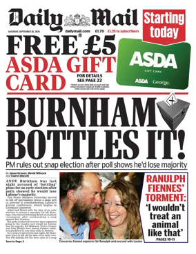 Cover of Daily Mail
