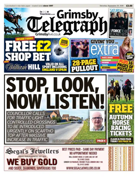 Cover of Grimsby Telegraph