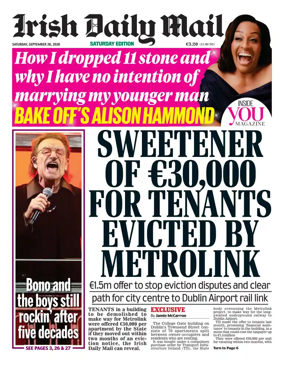 Cover of Irish Daily Mail
