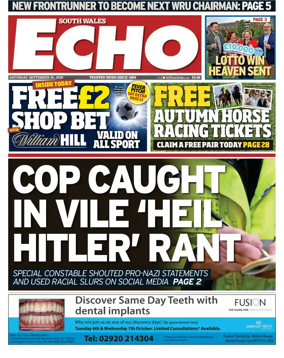 Cover of South Wales Echo
