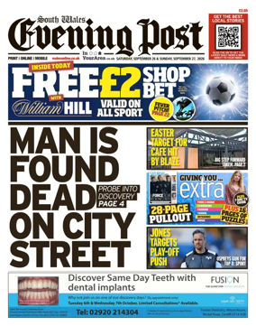 Cover of South Wales Evening Post