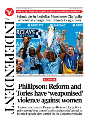 Cover of The Independent