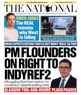 Cover of The National (Scotland)