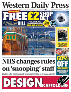 Cover of Western Daily Press (Saturday)