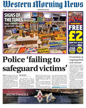 Cover of Western Morning News (Saturday)
