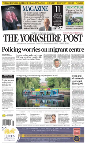 Cover of Yorkshire Post