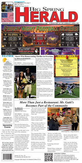 Cover of Big Spring Herald Weekend