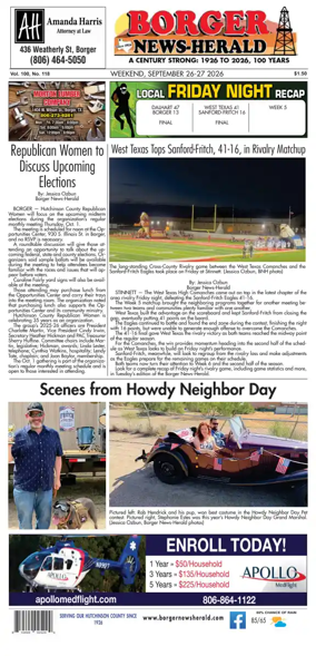 Cover of Borger News-Herald