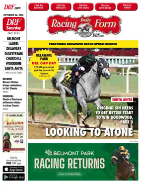 Cover of Daily Racing Form National Digital Edition