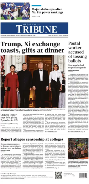 Cover of Great Falls Tribune