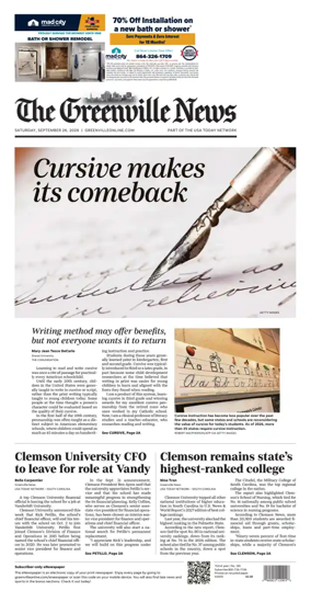Cover of The Greenville News