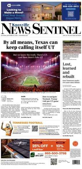 Cover of Knoxville News Sentinel
