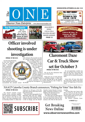 Cover of Observer News Enterprise
