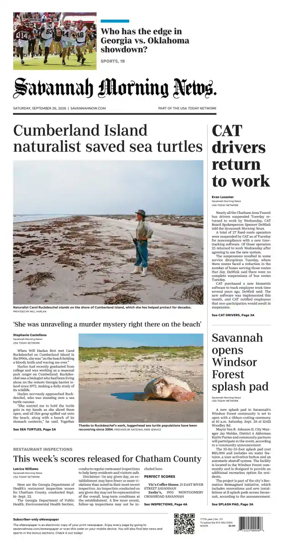 Cover of Savannah Morning News