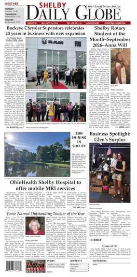 Cover of Shelby Daily Globe