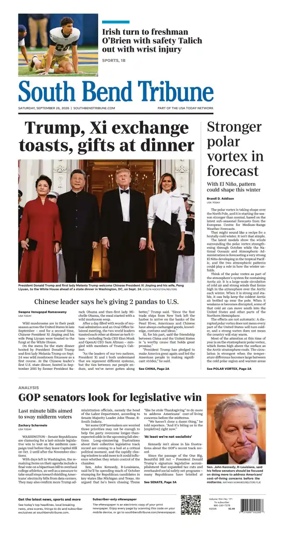 Cover of South Bend Tribune