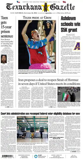 Cover of Texarkana Gazette