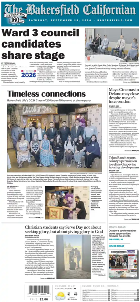 Cover of The Bakersfield Californian