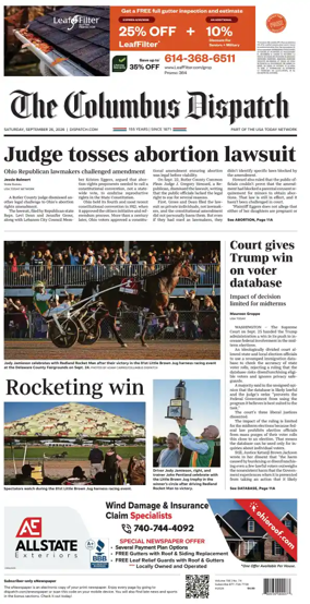 Cover of The Columbus Dispatch
