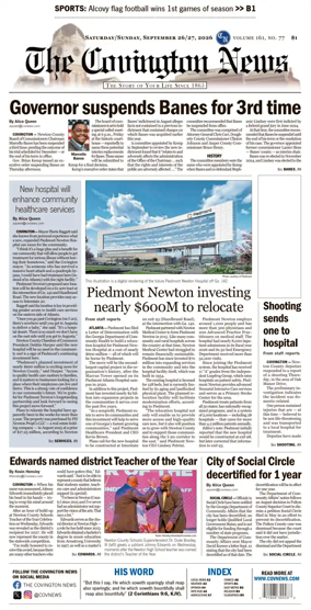 Cover of The Covington News