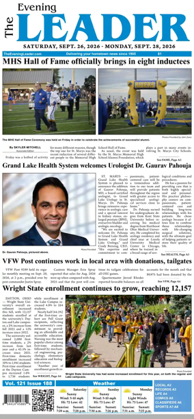 Cover of The Evening Leader