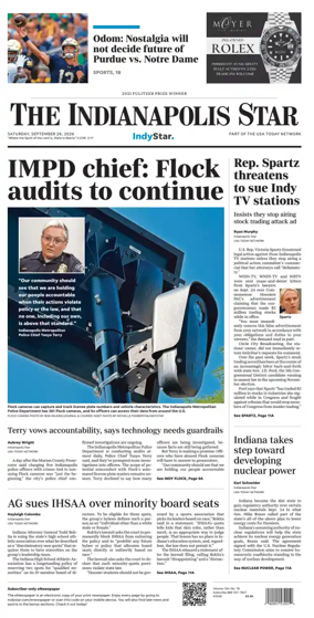 Cover of The Indianapolis Star