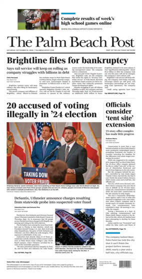 Cover of The Palm Beach Post