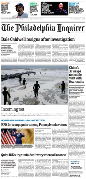 Cover of The Philadelphia Inquirer