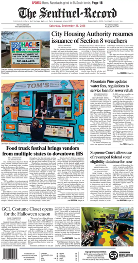 Cover of The Sentinel-Record