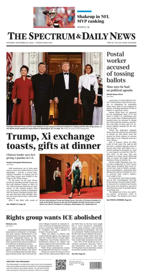 Cover of The Spectrum & Daily News