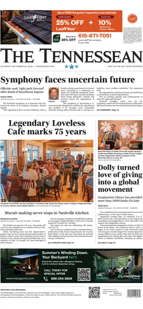 Cover of The Tennessean