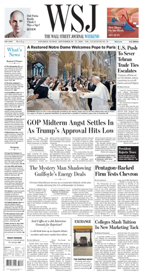Cover of The Wall Street Journal
